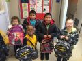 Donation of bags and clothing items in Colton, CA (12/14/2015)